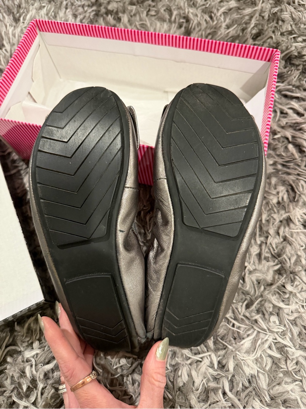 me too Pewter Metallic Lilyana Ballet Flats - Picture 6 of 13